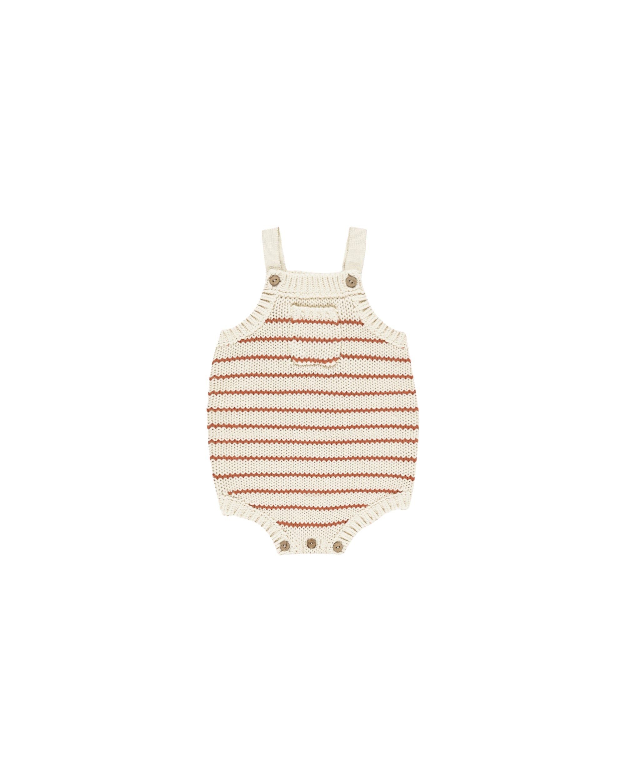 Rylee + Cru Ashton Knit Romper | Poppy Stripe