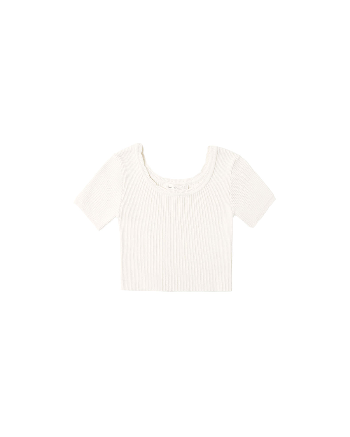 Rylee + Cru Scalloped Tee | Natural