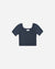 Rylee + Cru Scallop Tee | Navy