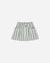 Rylee + Cru Denim Miniskirt | Ocean Stripe