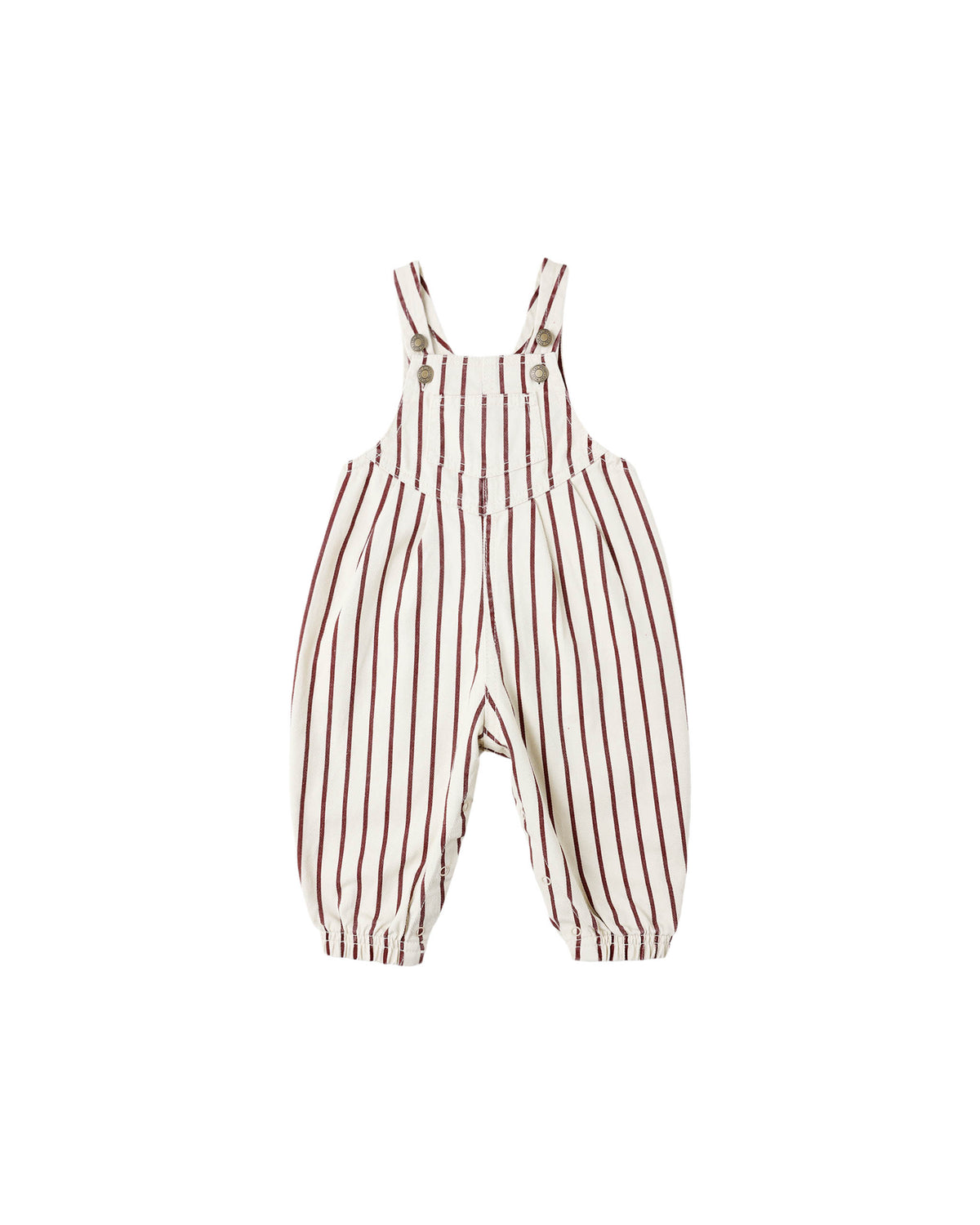 Rylee + Cru Vintage Overall | Burgundy Stripe