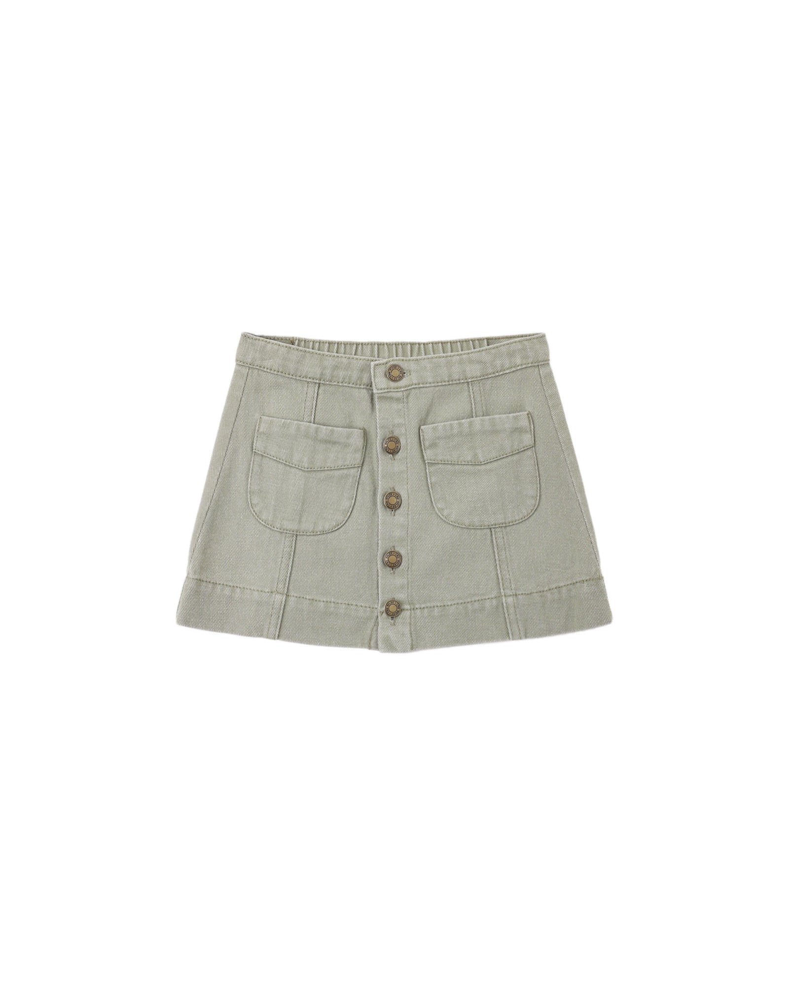 Rylee + Cru Denver Mini Skirt | Dark Sage