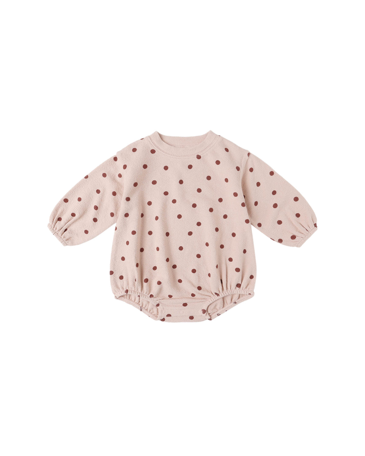 Rylee + Cru Spongey Knit Romper | Polka Dots