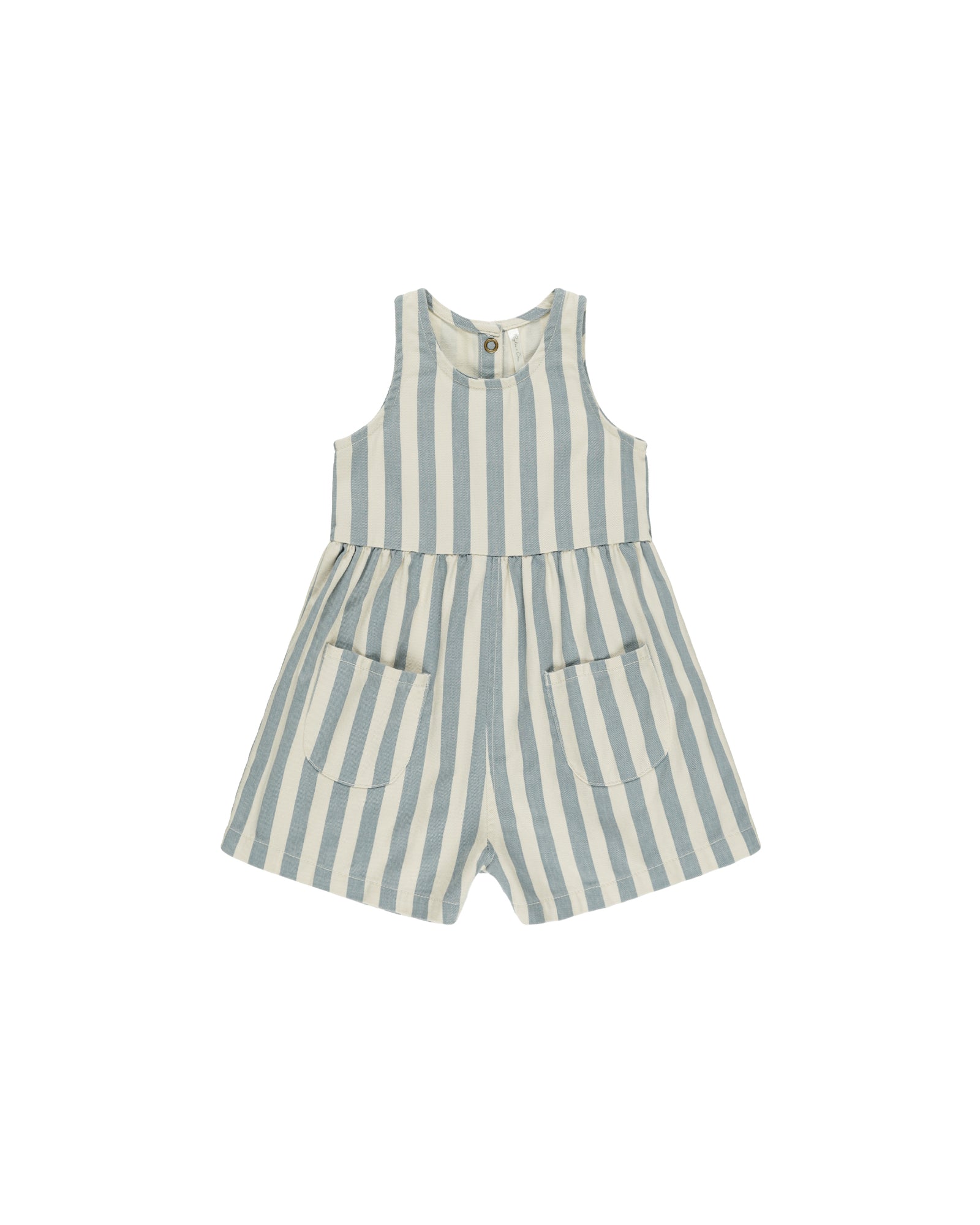 Rylee + Cru Dani Romper | Ocean Stripe