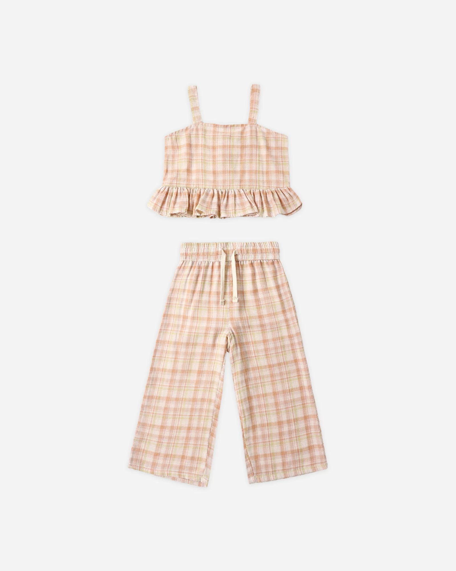 Rylee + Cru Kayli Set | Summer Plaid