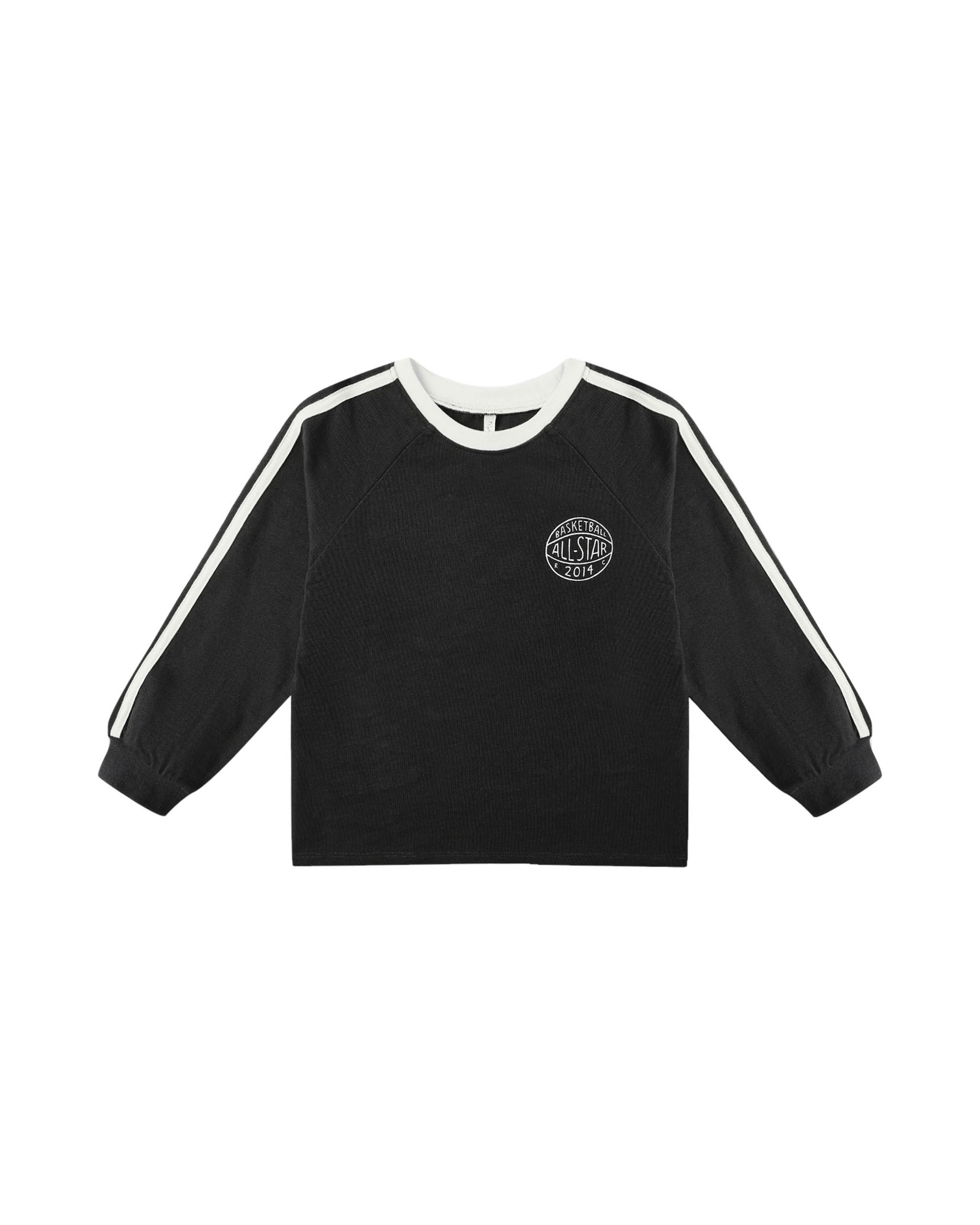 Rylee + Cru Jersey Long Sleeve Tee | Black