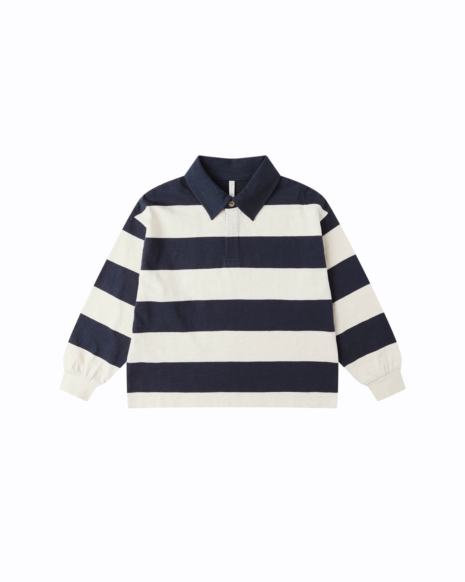 Rylee + Cru Rugby Polo | Navy Stripe