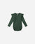 Shoulder Ruffle Bodysuit | Green