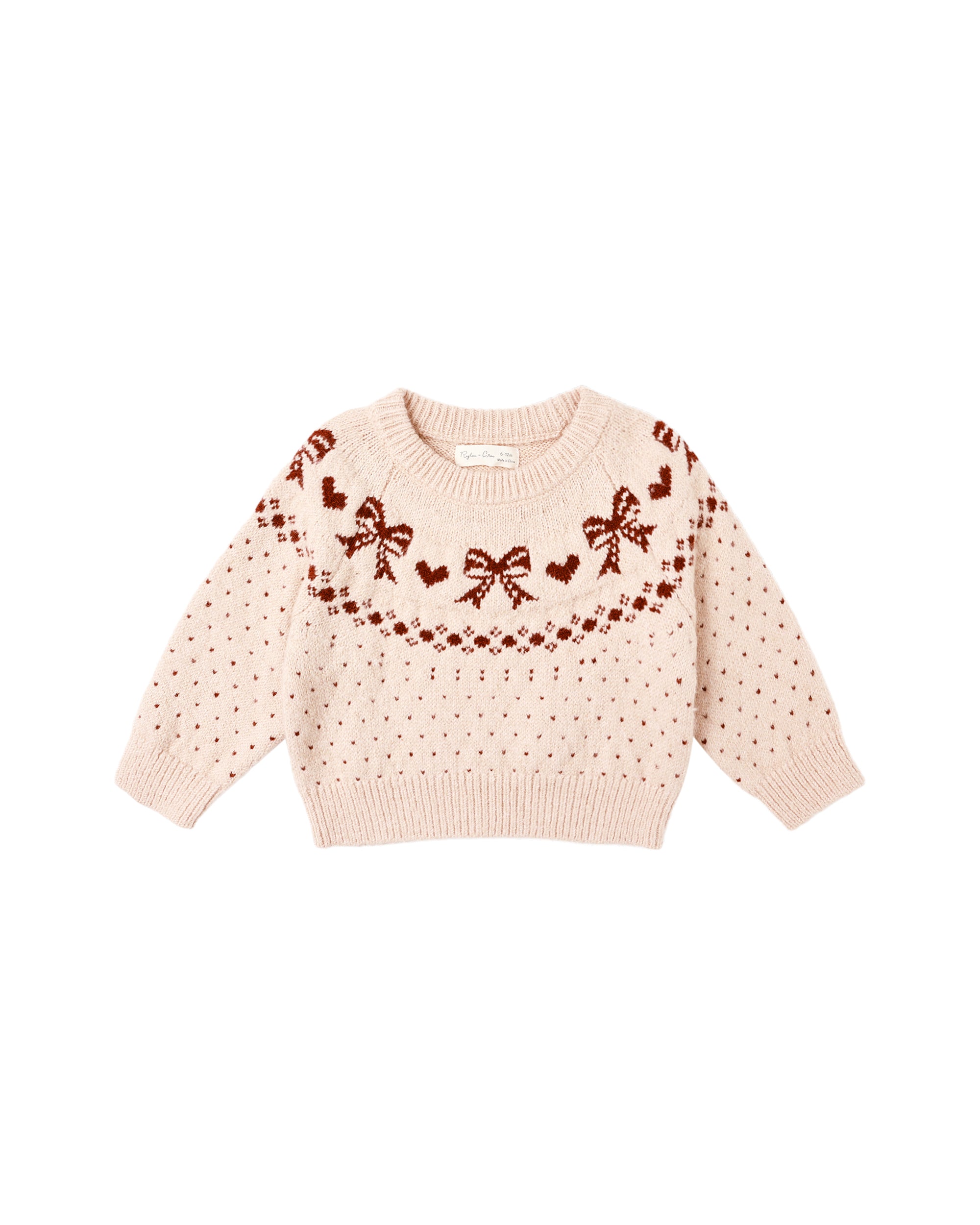 Rylee + Cru Fair Isle Sweater | Bows