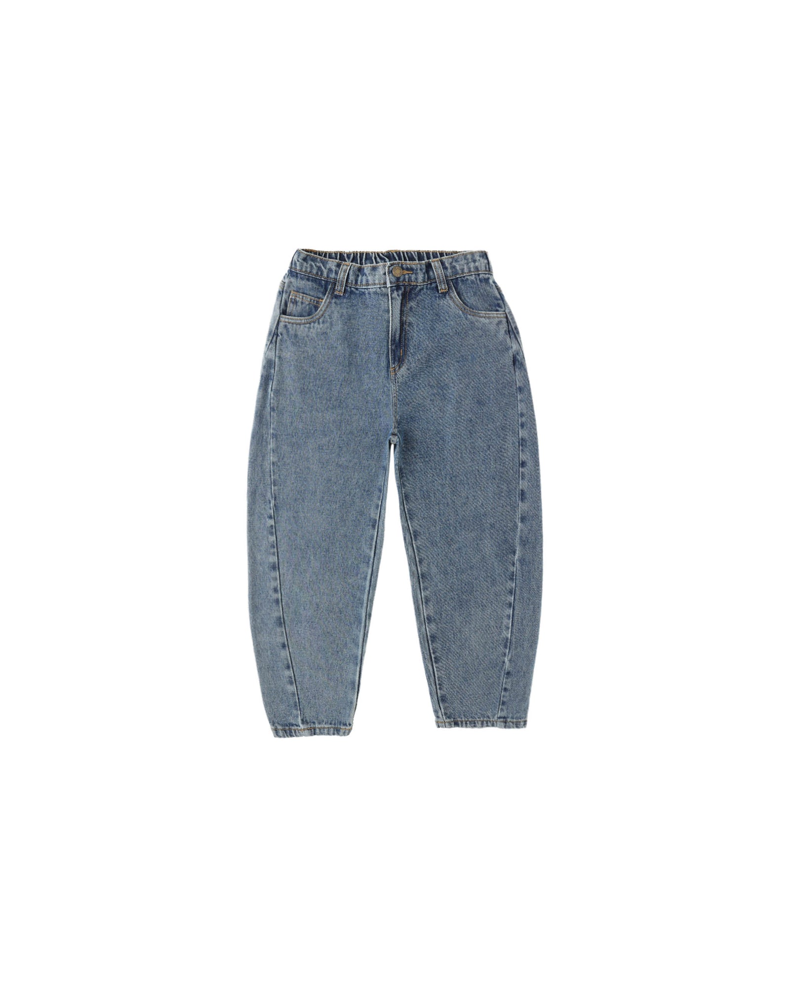 Rylee + Cru Barrel Pant | Indigo Denim