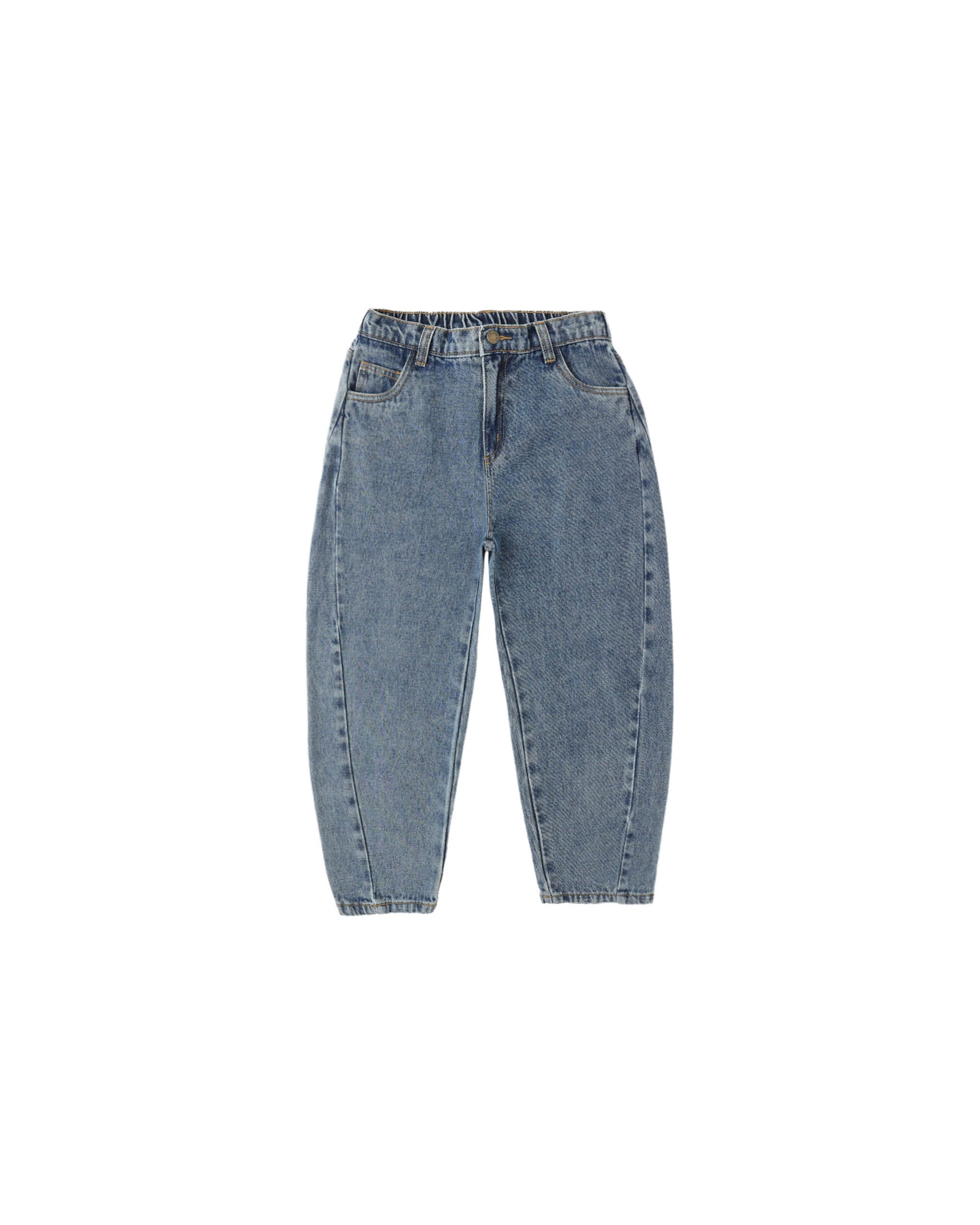 Rylee + Cru Barrel Pant | Indigo Denim