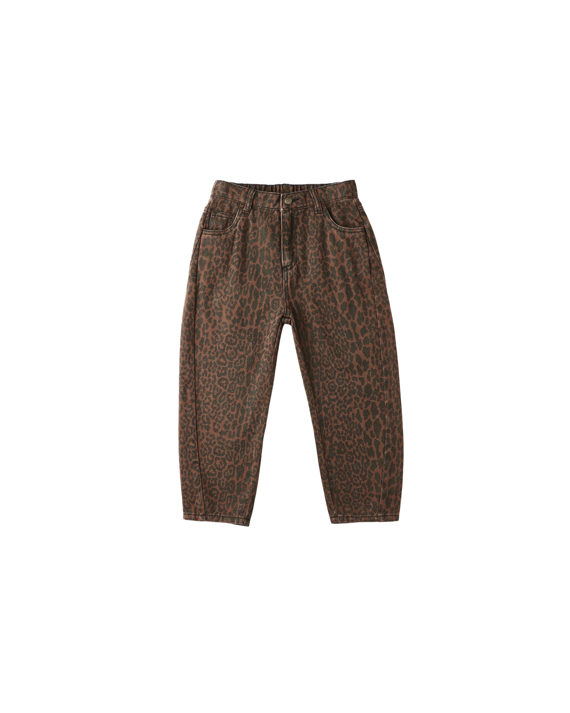 Rylee + Cru Barrel Pant | Leopard