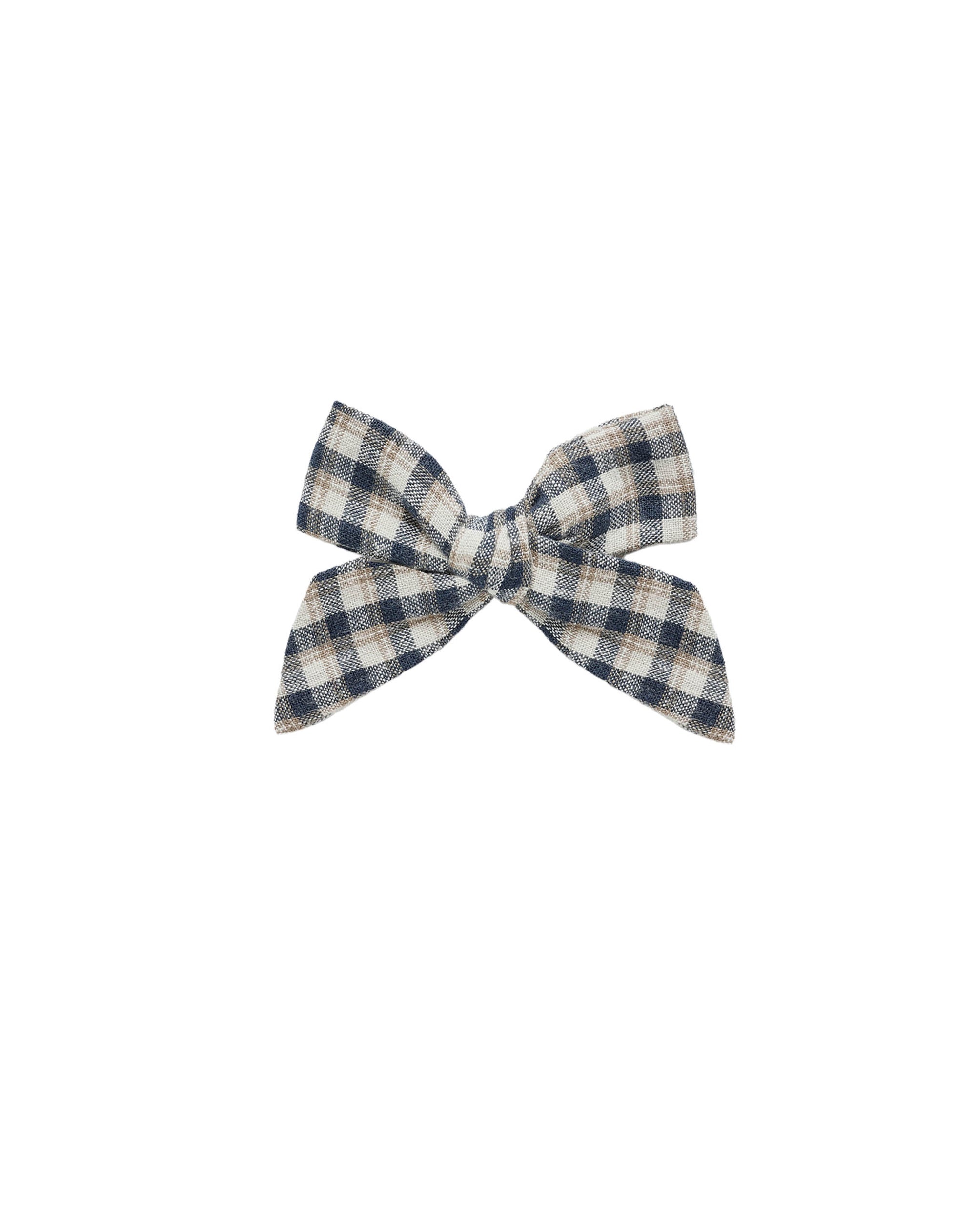 Rylee + Cru Bow | Navy Check