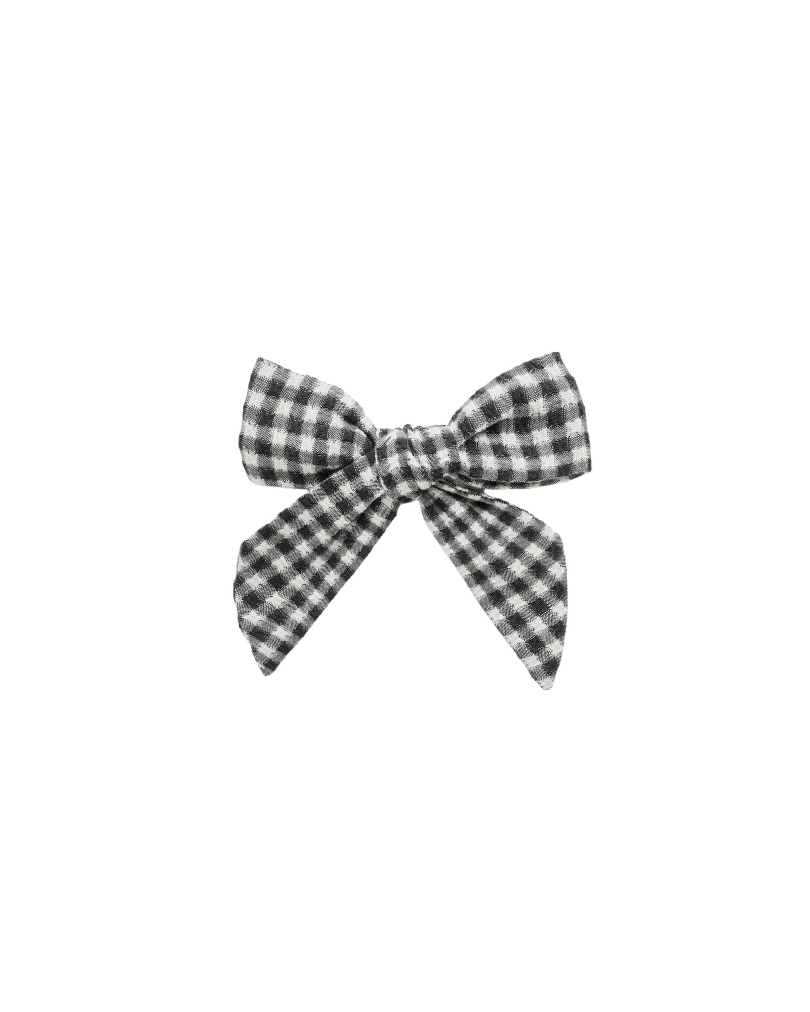 Rylee + Cru Bow | Black Gingham