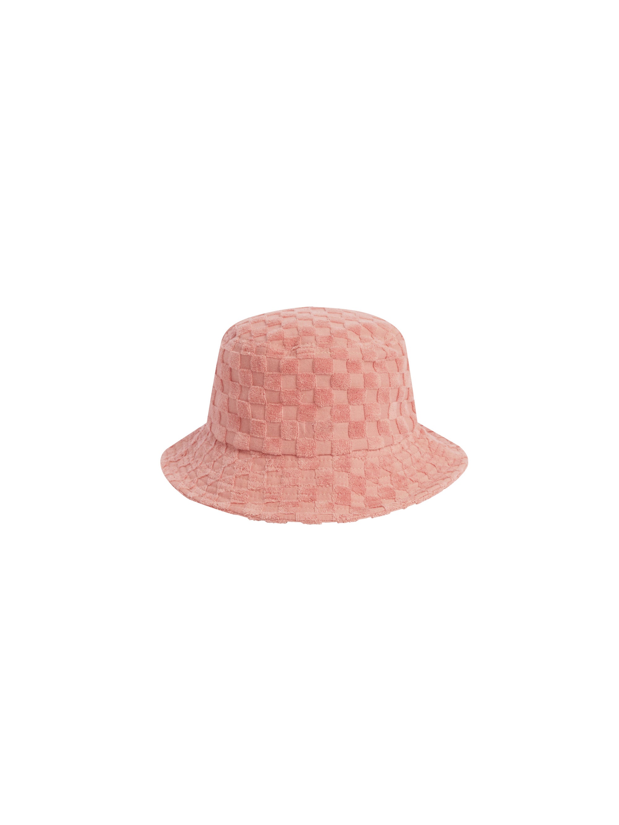 Rylee + Cru Terry Bucket Hat | Pink Check