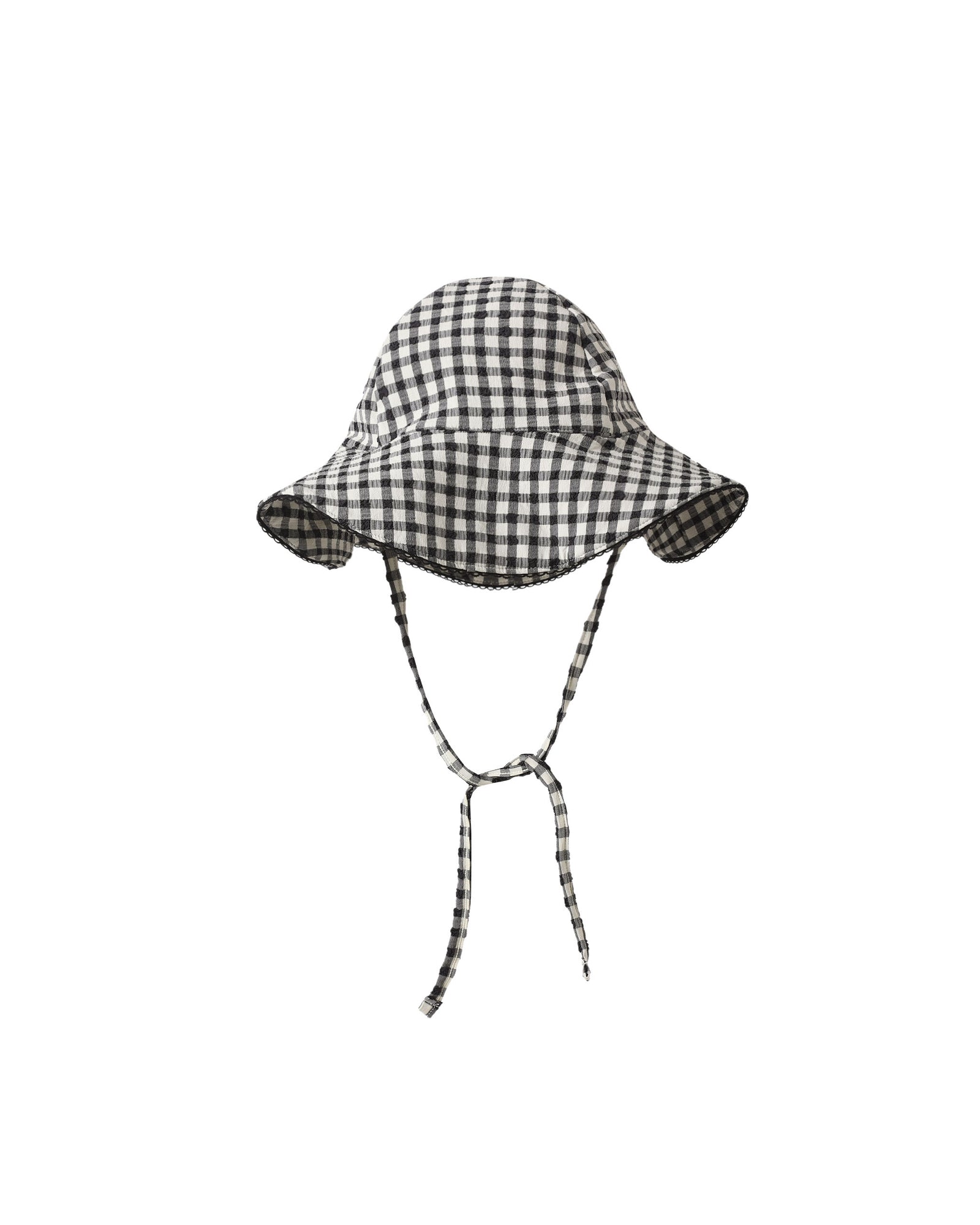 Rylee + Cru Sun Hat | Black Gingham