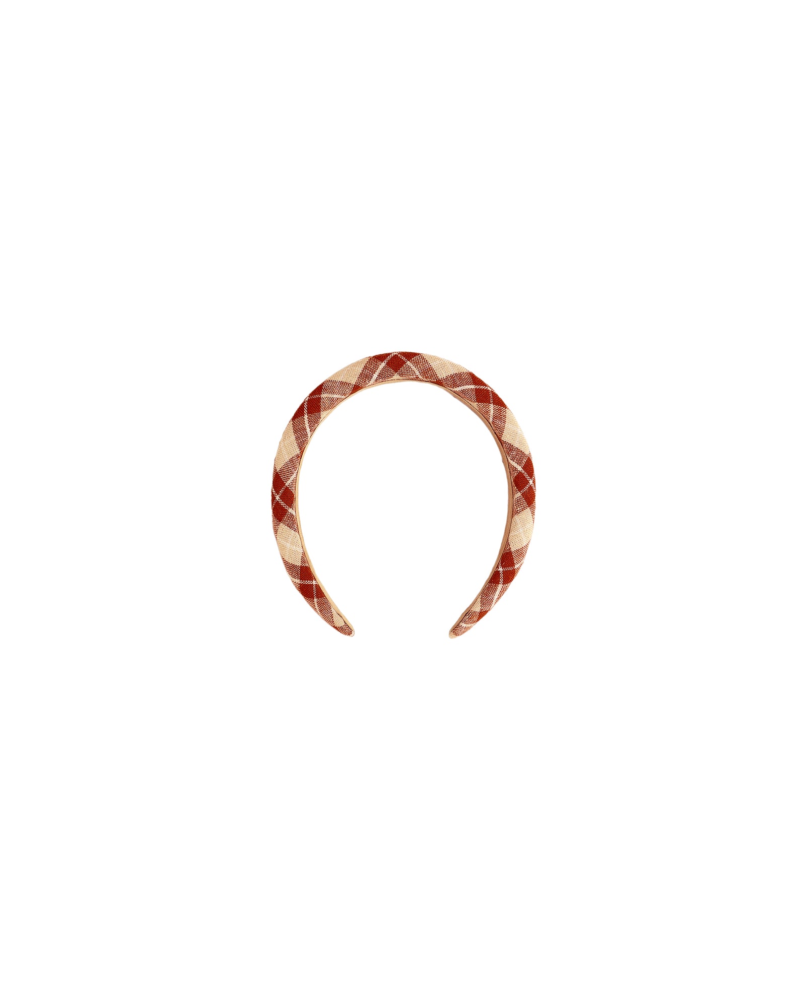 Rylee + Cru Padded Headband | Red Plaid
