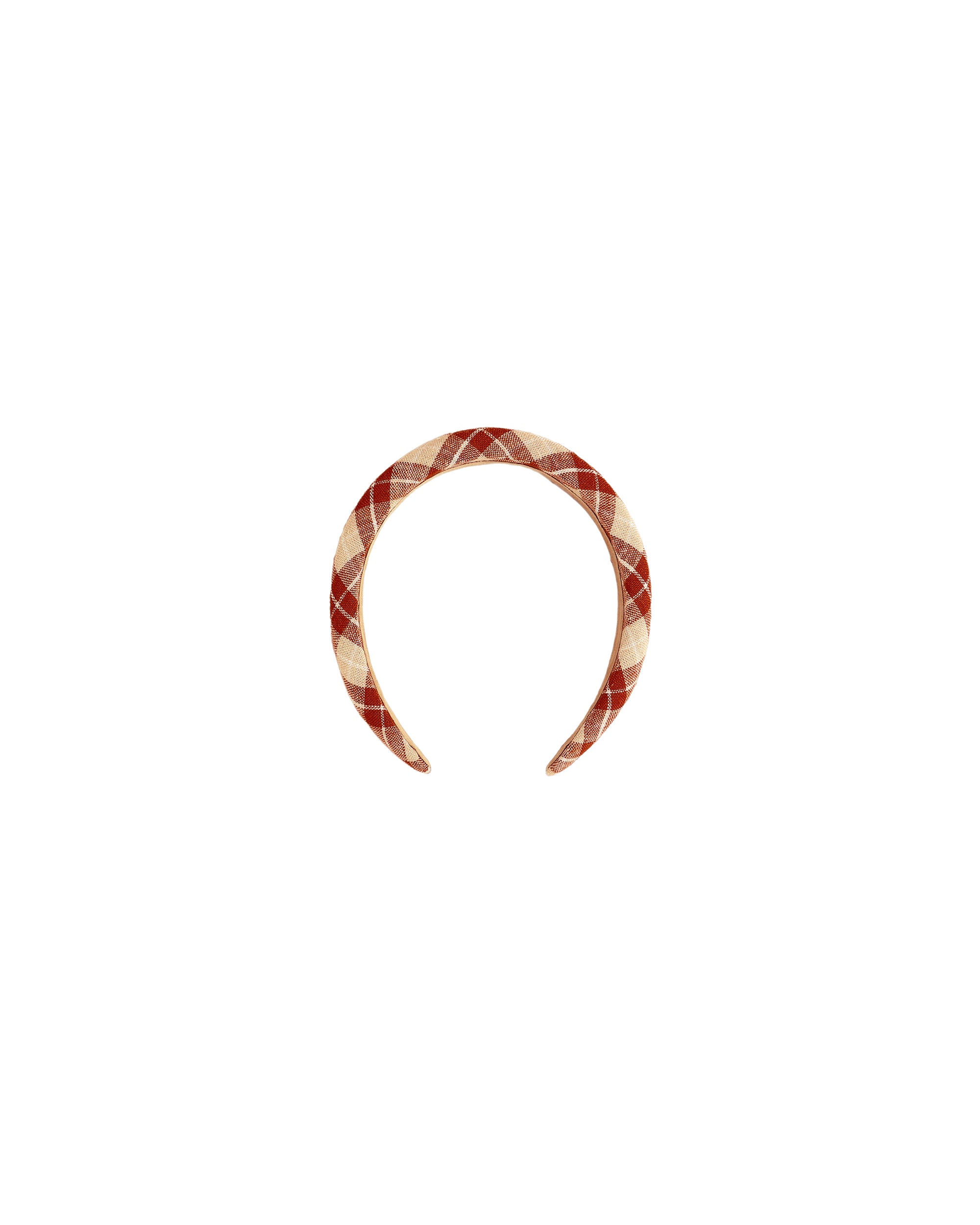 Rylee + Cru Padded Headband | Red Plaid