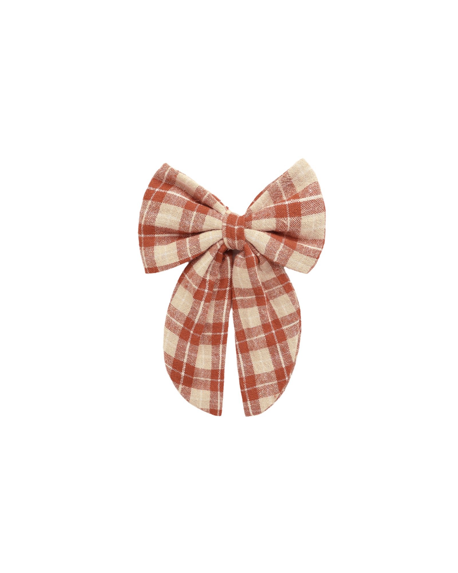 Rylee + Cru Oversized Bow | Red Plaid
