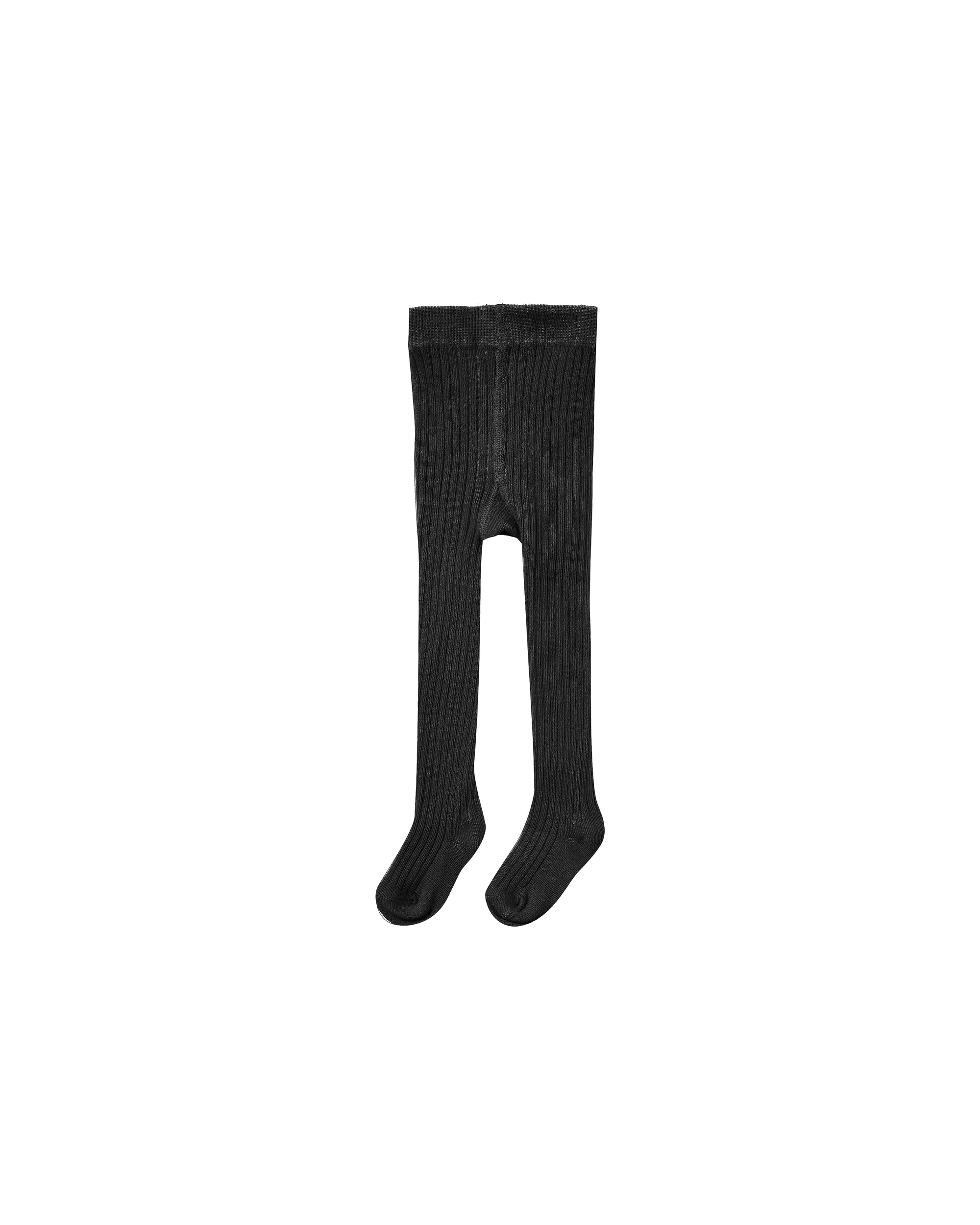 Rylee + Cru Ribbed Tights | Black