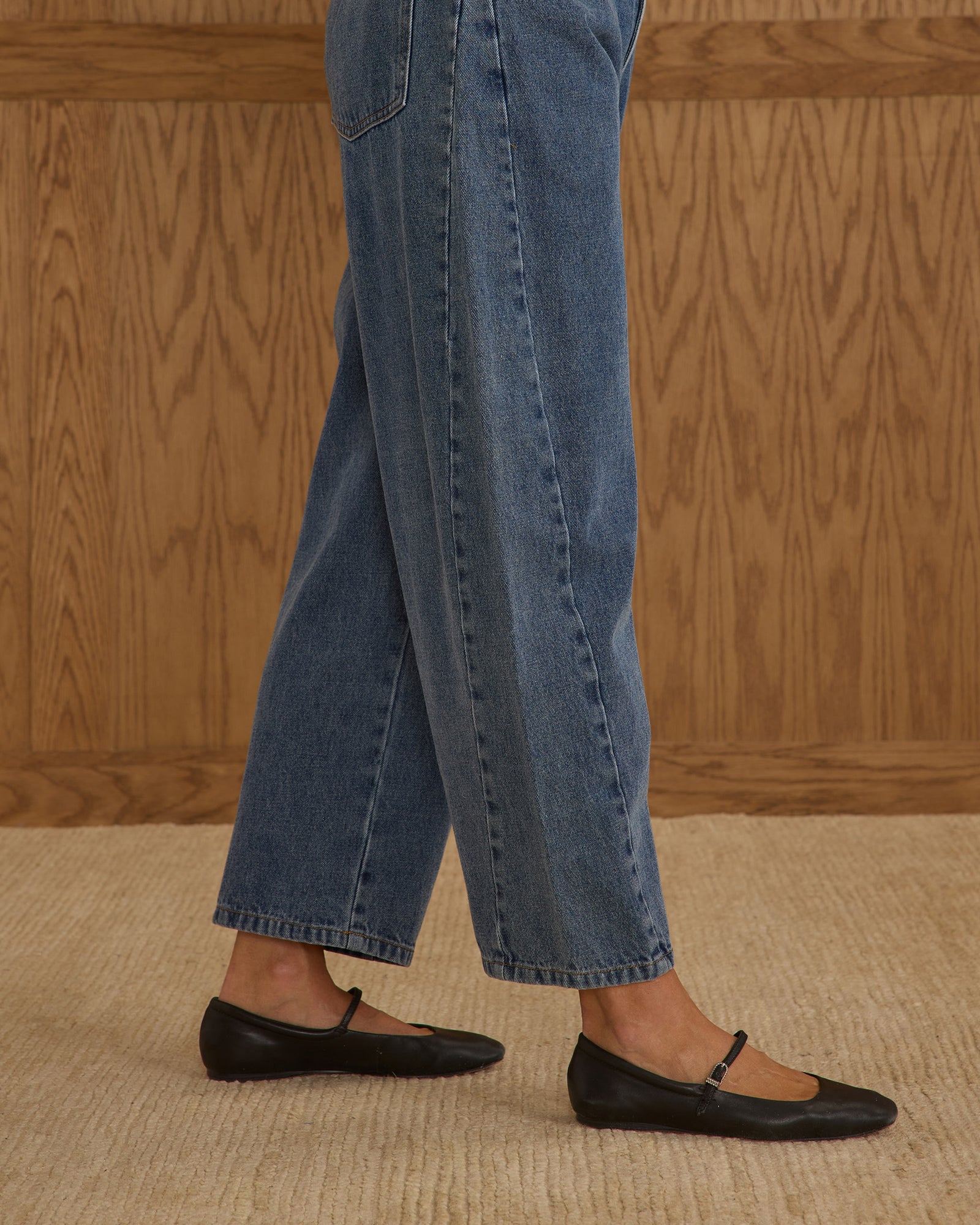 Rylee + Cru Women's Barrel Pant | Indigo Denim
