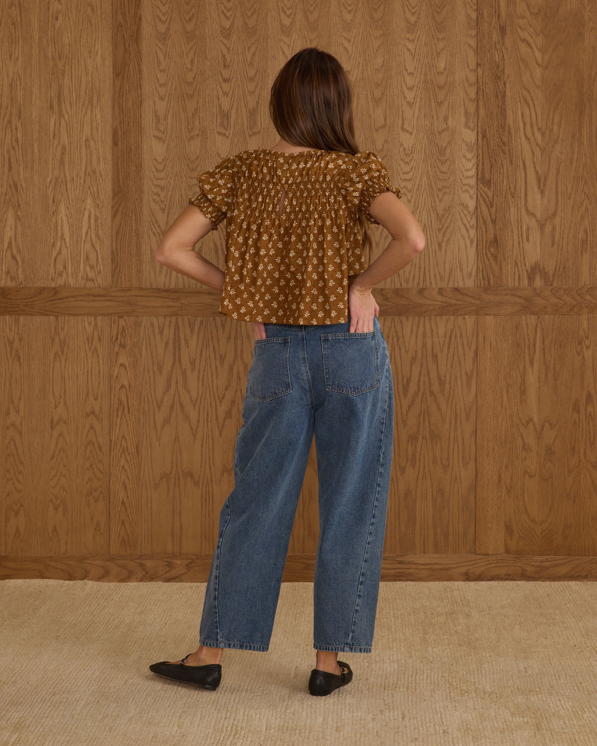 Rylee + Cru Women's Barrel Pant | Indigo Denim