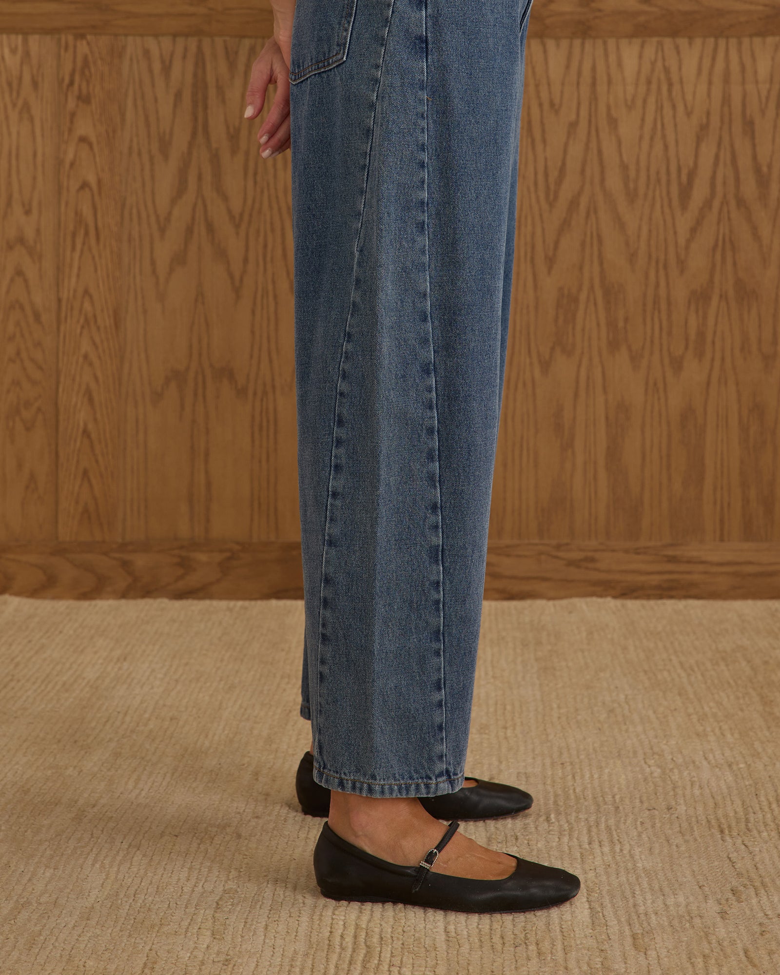 Rylee + Cru Women's Barrel Pant | Indigo Denim