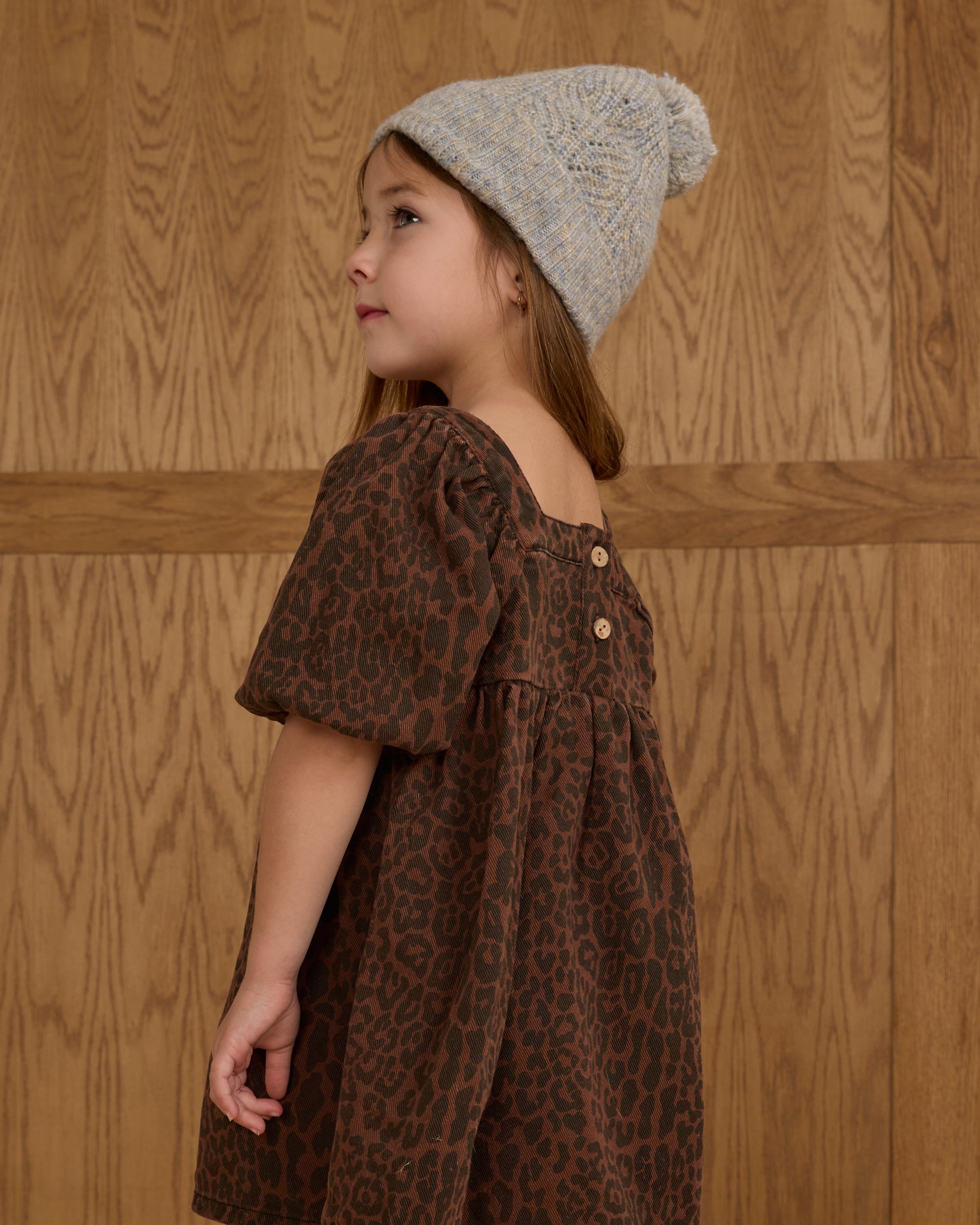 Rylee + Cru Greta Babydoll Dress | Leopard