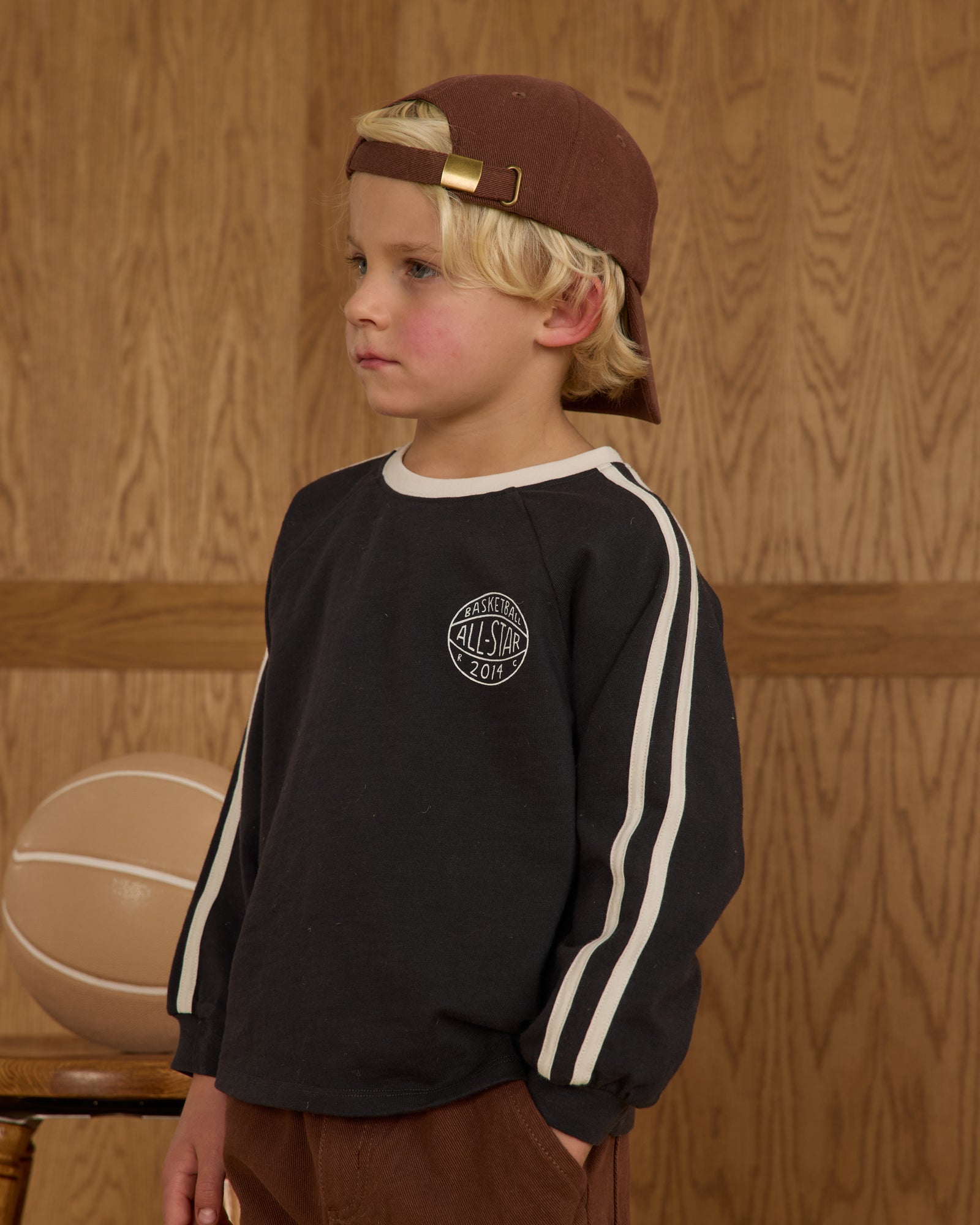 Rylee + Cru Jersey Long Sleeve Tee | Black