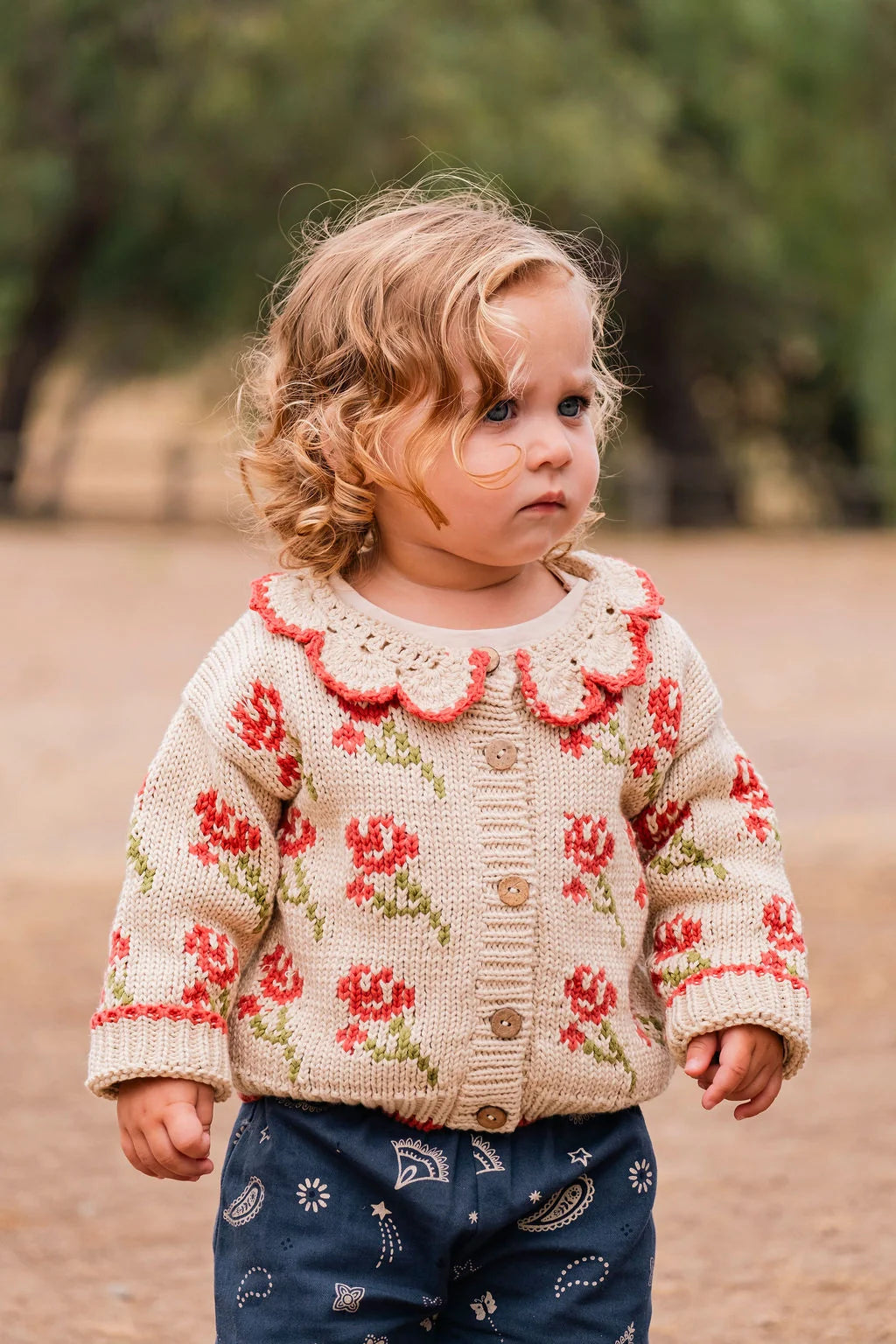 Wild Wawa Ines Cardigan | Rouge Bloom