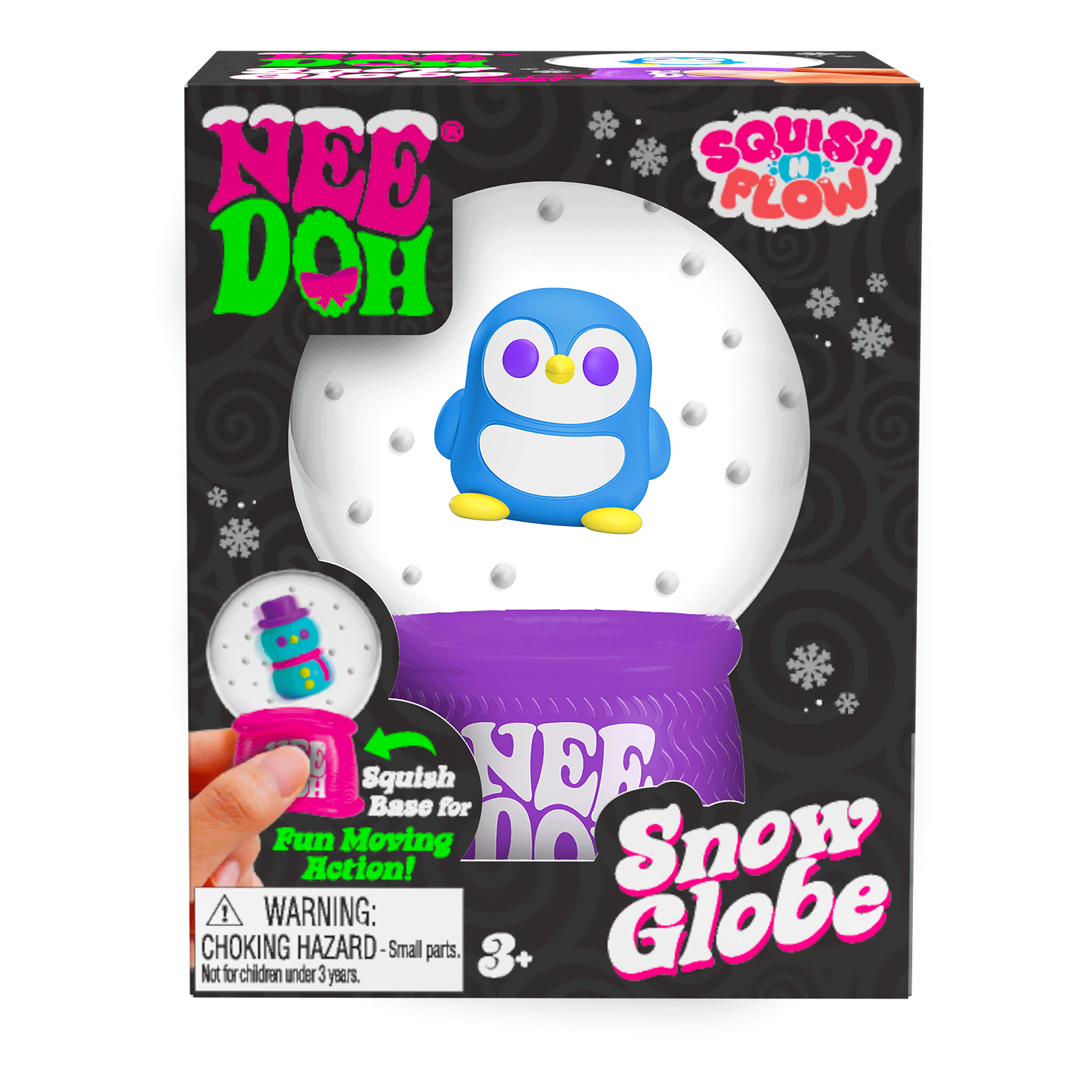 NeeDoh Squish N Flow Snow Globe