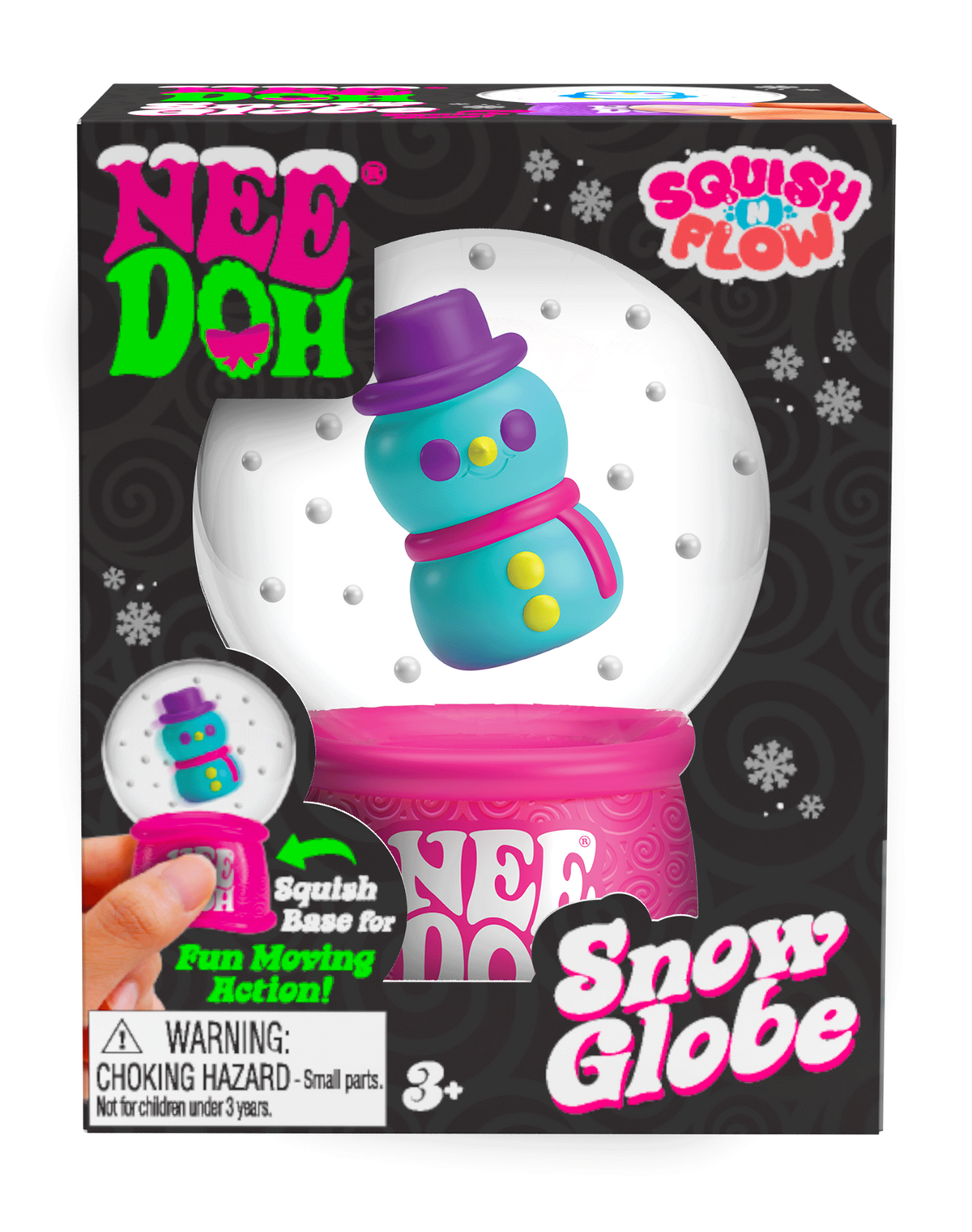 NeeDoh Squish N Flow Snow Globe