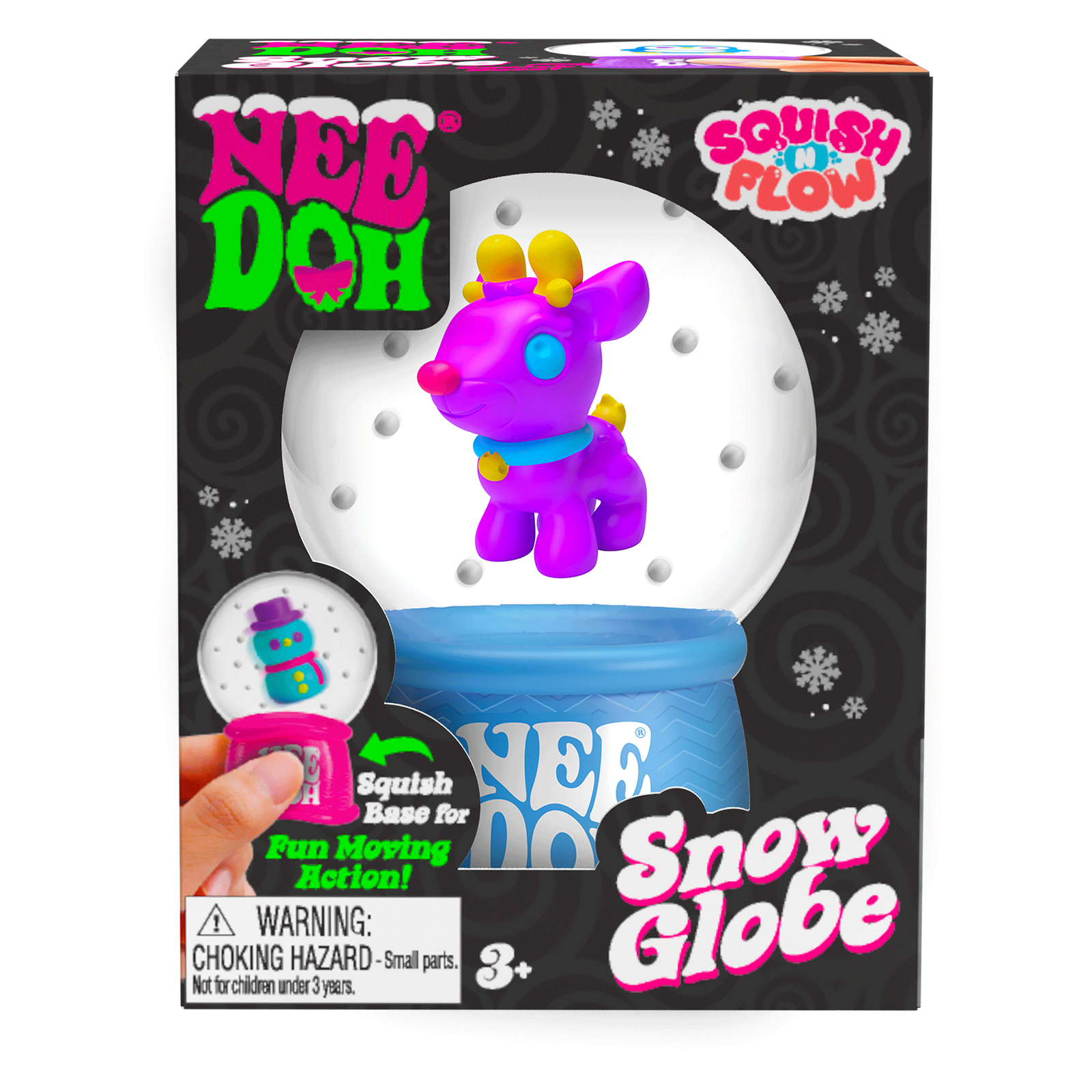 NeeDoh Squish N Flow Snow Globe