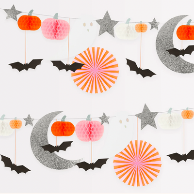 Meri Meri Pastel Halloween Honeycomb Garland