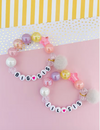 Big Sis/ Lil Sis Pom Pom Charm Bracelets