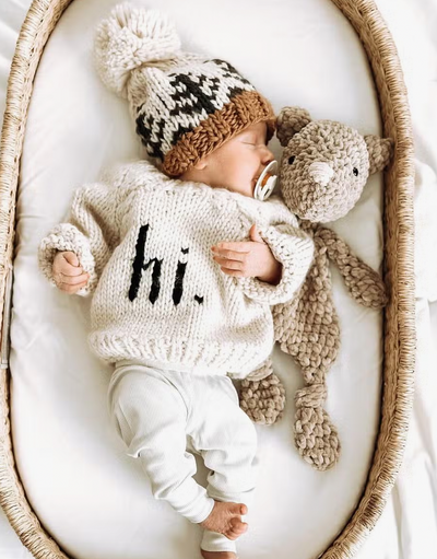 hi. Crew Neck Sweater | Natural