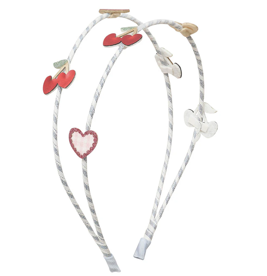 Mimi & Lula Red Cherries Double Headband