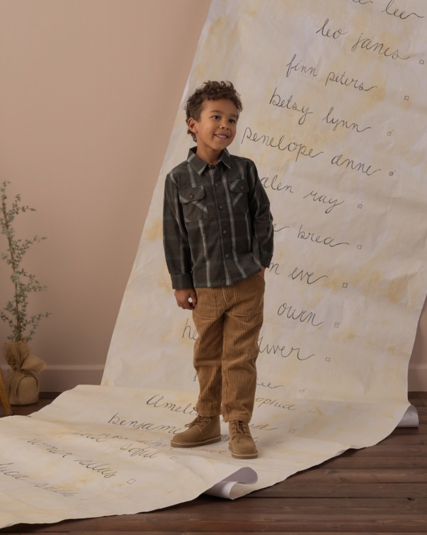 Rylee + Cru Pocketed Flannel | Holiday Plaid