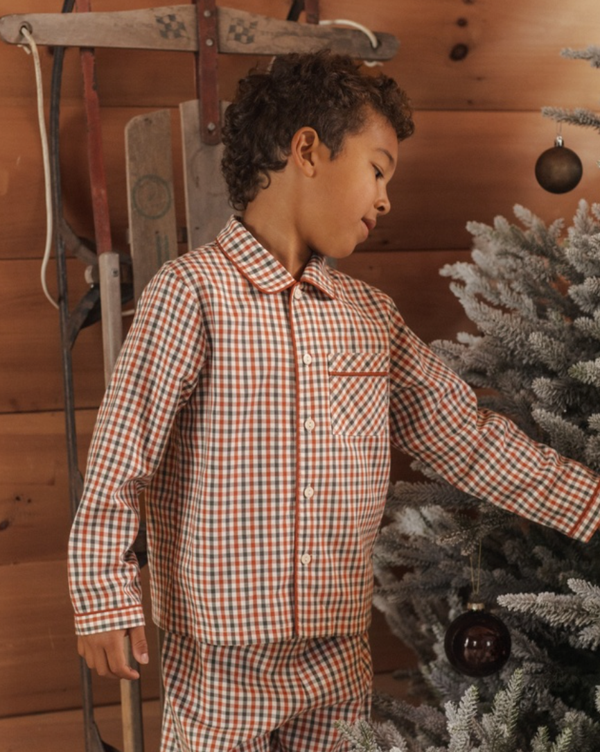 Rylee + Cru Long Sleeve Pjs | Holiday Gingham