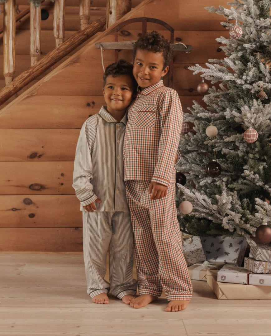 Rylee + Cru Long Sleeve Pjs | Holiday Gingham