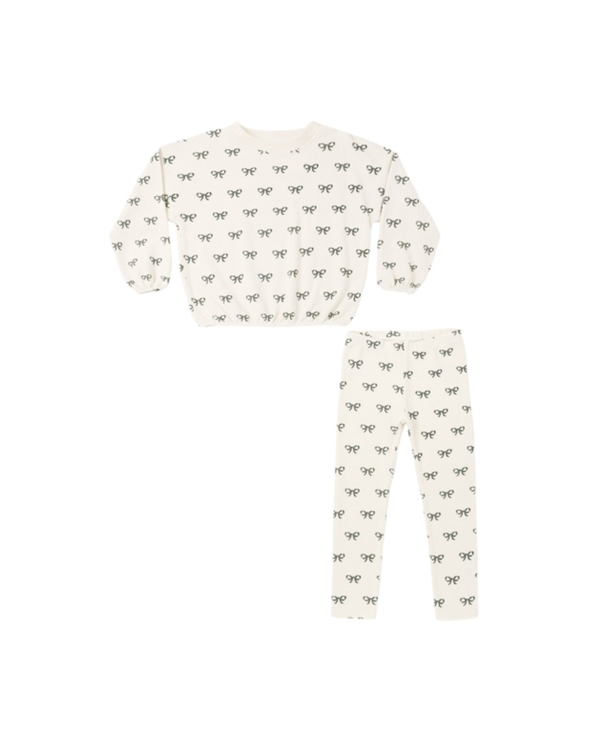 Rylee + Cru Spongey Knit Set | Evergreen Bows