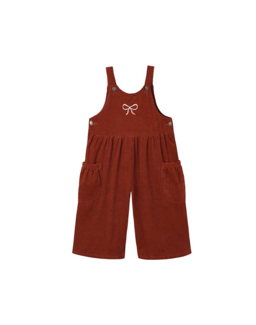 Rylee + Cru Wide Leg Overalls | Ruby