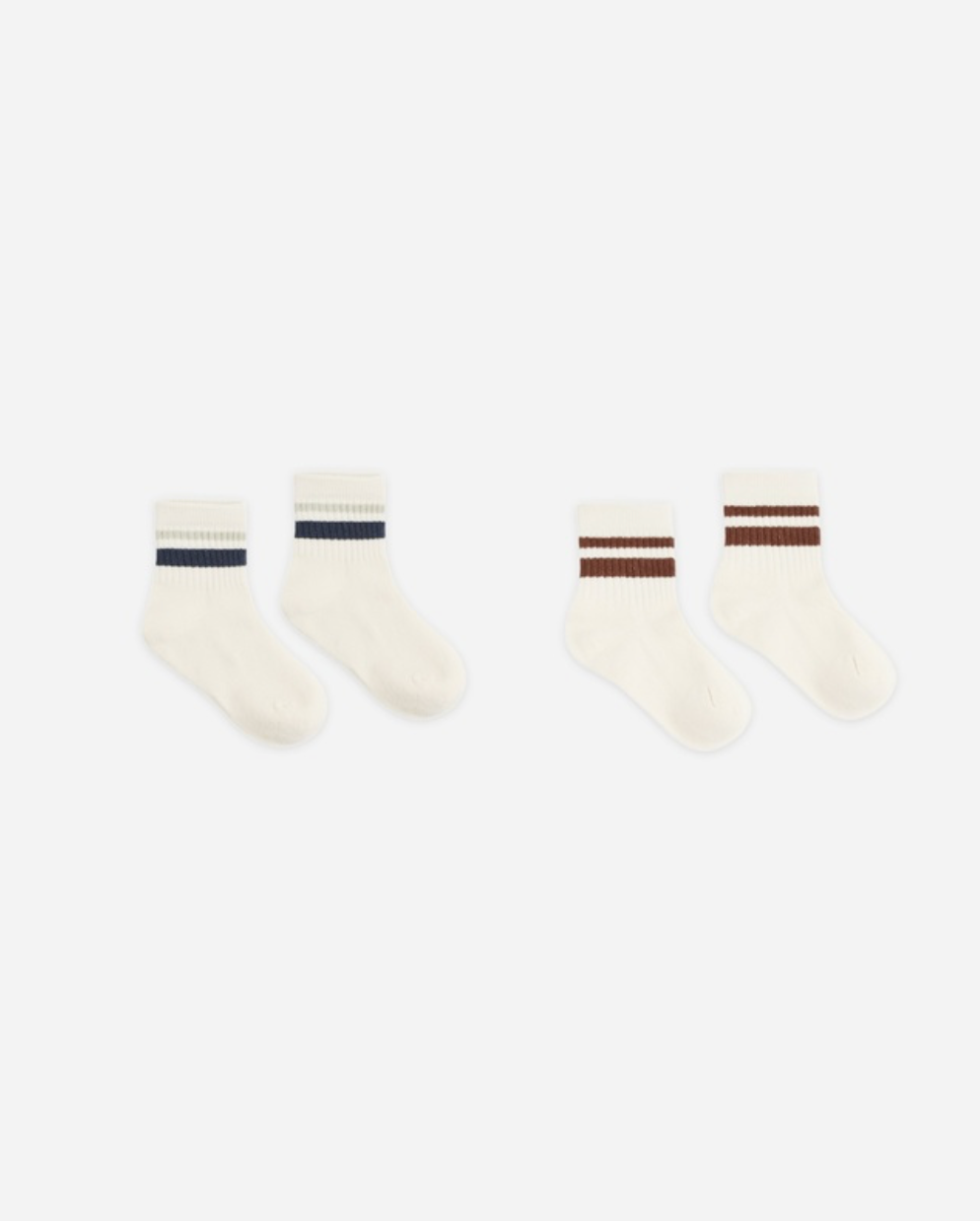 Rylee + Cru Striped Socks | Fog/Mulberry