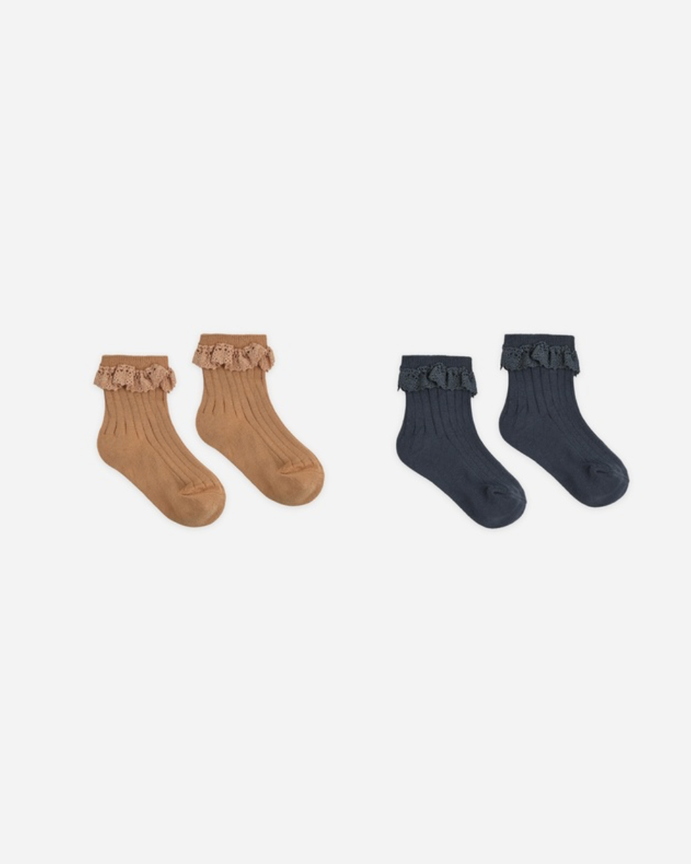 Rylee + Cru Lace Socks | Fawn/Midnight