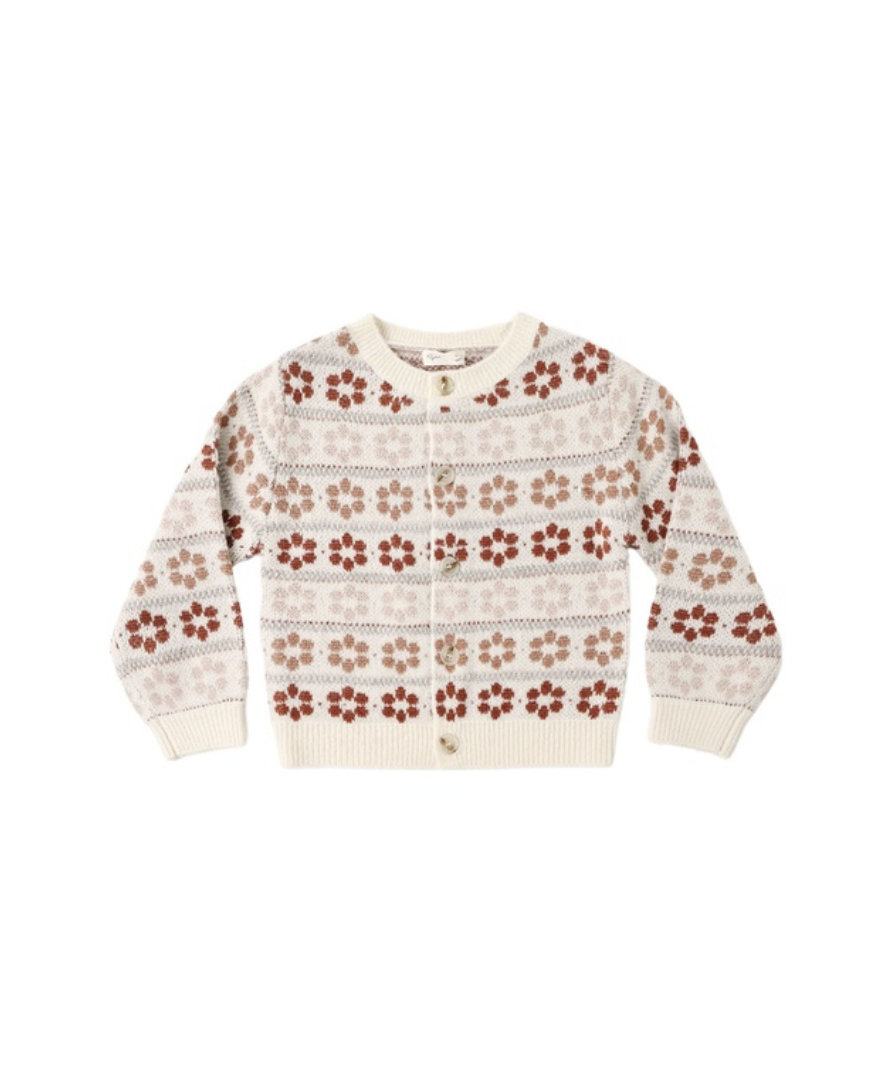 Rylee + Cru Cheyenne Cardigan | Flower Fair Isle