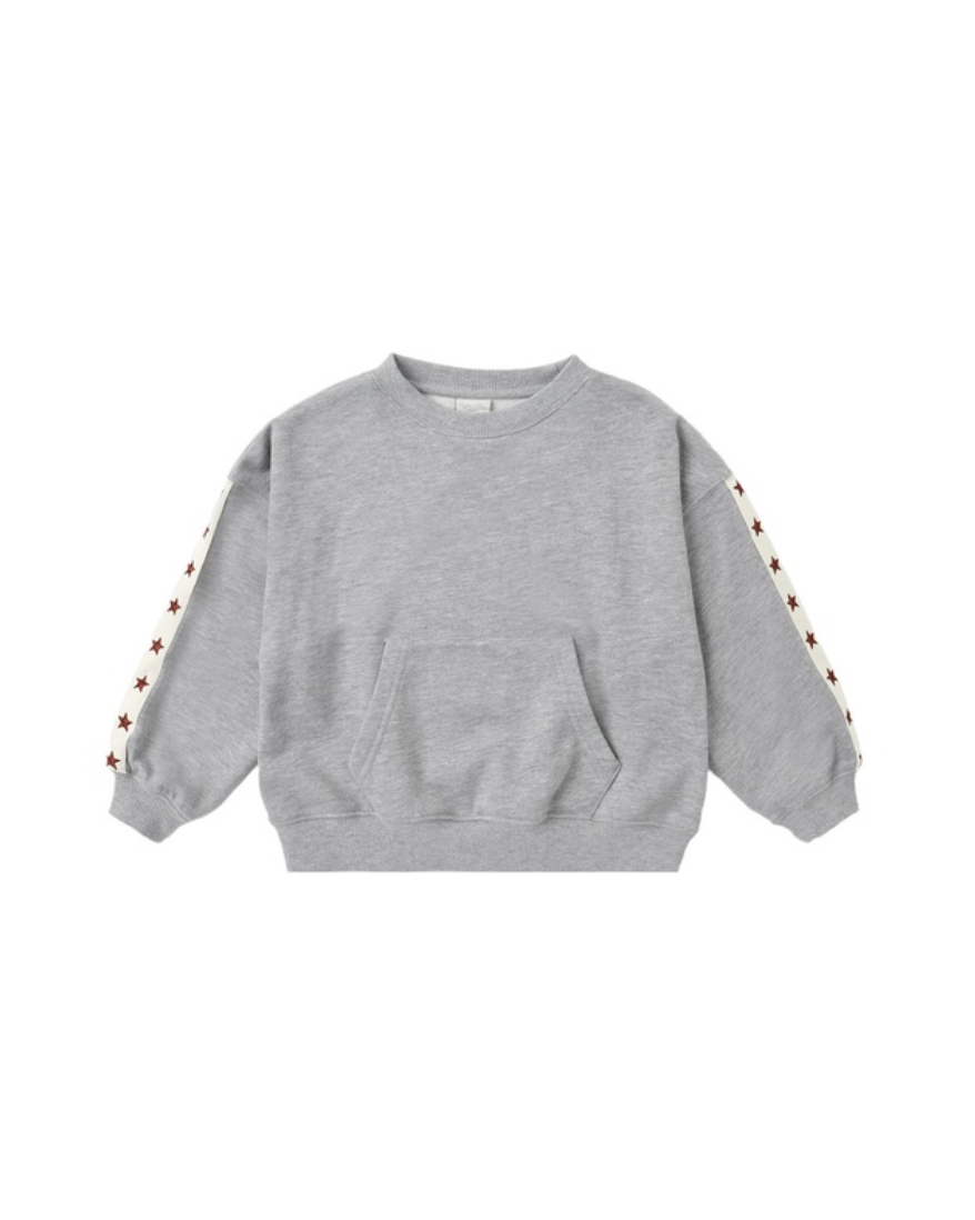 Rylee + Cru Pouch Pocket Crew | Heathered Dusty Blue