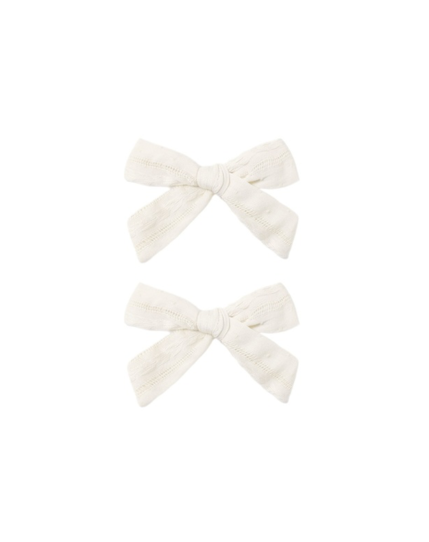 Rylee + Cru Bow Set | Ivory