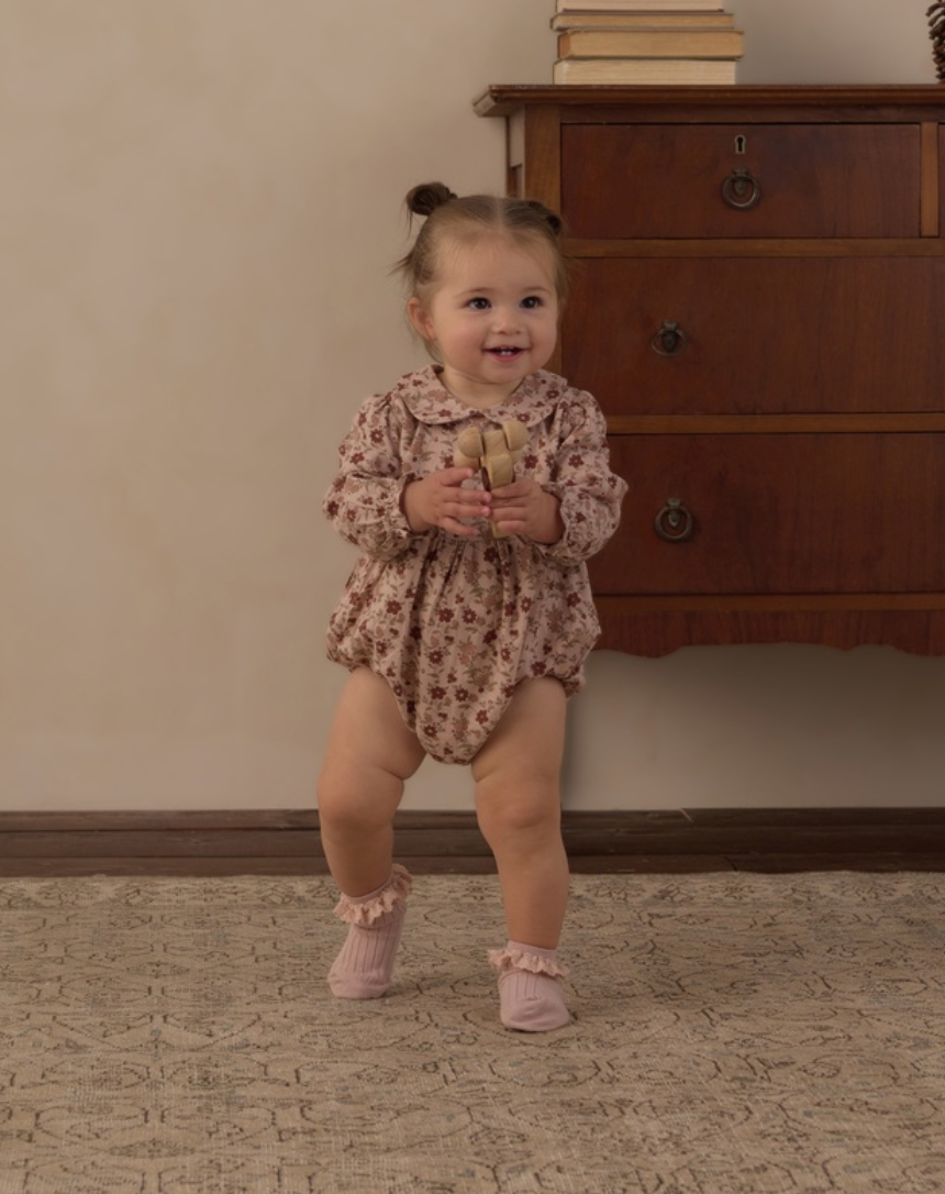 Rylee + Cru Cora Romper | Pink Floral