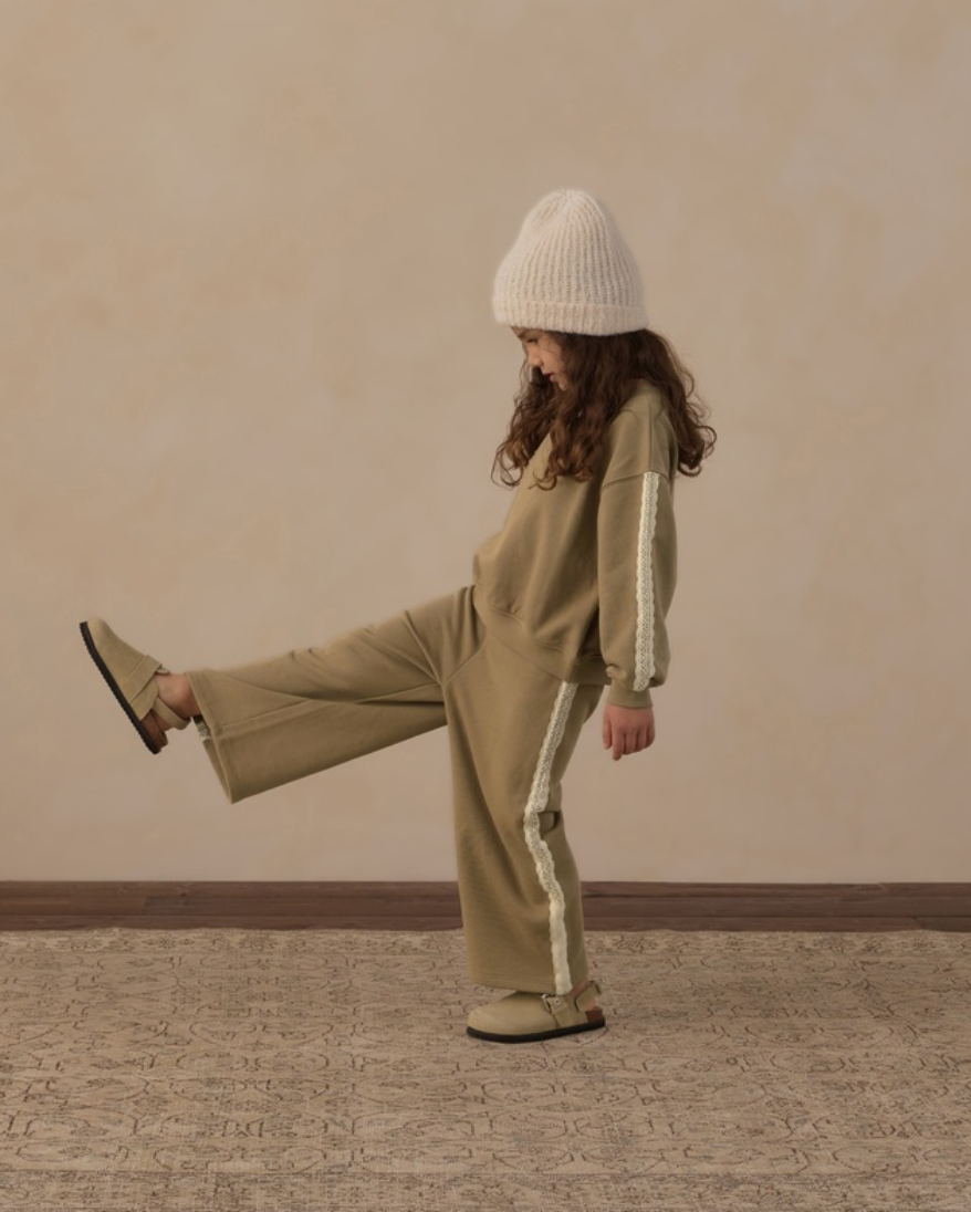 Rylee + Cru Wide Leg Sweatpant | Olive