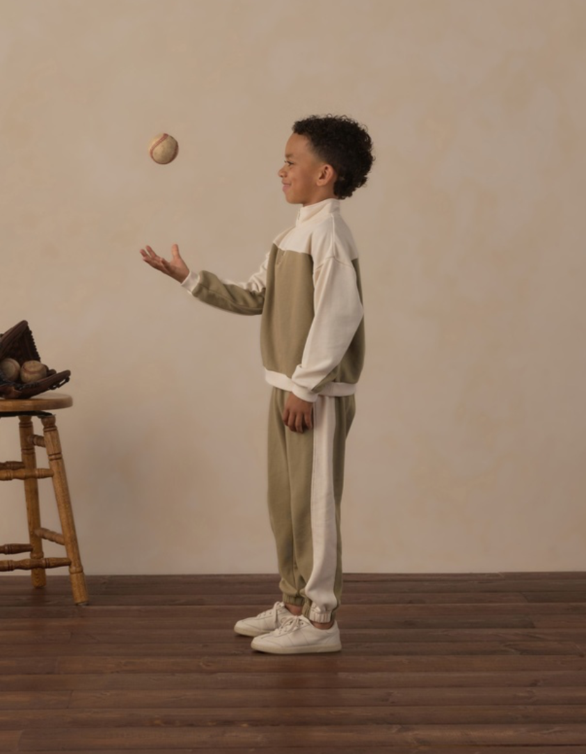 Rylee + Cru Paneled Sweatpant | Olive